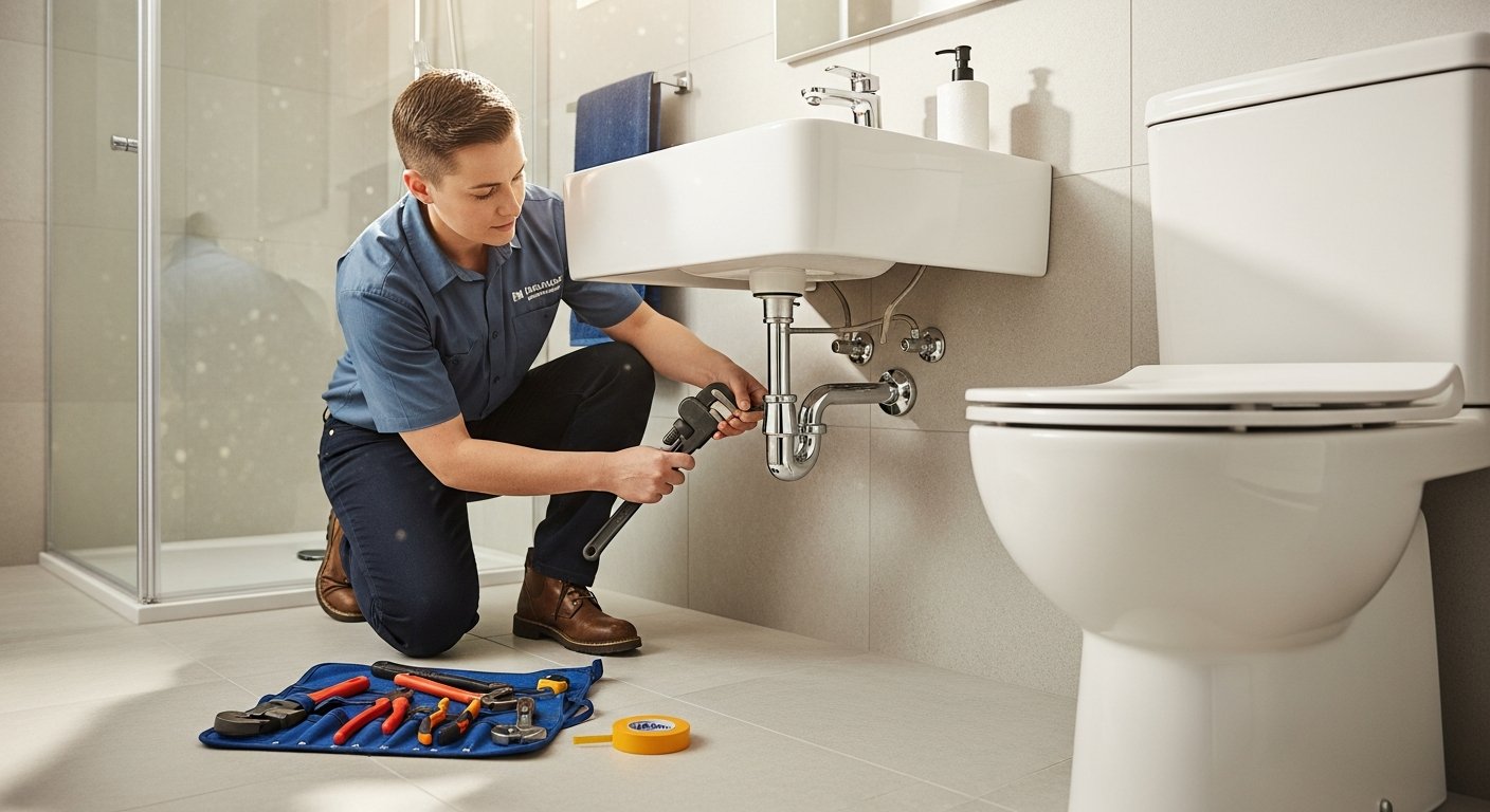 Collins Plumbing and Heating engineer servicing a boiler in a Liverpool home